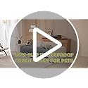MYSKY HOME 100% Waterproof Couch Cover, Couch Covers for Dog Washable, Non Slip Couch Covers for 3 Cushion Sofa Pet Friendly, Sofa Covers Slipcover Furniture Protector Dog Bed Cover, Khaki, 35"x82.7"