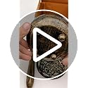 Iron Charcoal Burner with Lid & Wood Handle with Charcoal Tong, 9" Golden Finish, Burner for Incense, Charcoal Burner with Handle, Includes Charcoal Tong