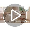 MYSKY HOME Oversized Armchair Couch Cover for 1 Cushion Couch, Washable Sofa Protector, Chair Couch Covers with Tassel Sofa Covers Sofa Throws Sofa Slipcovers Futon Cover for Pet, Kid, 71"X91", Camel