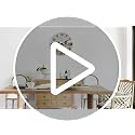 XFM Farmhouse Wall Clock Battery Operated 10 Inch Silent Non-Ticking Wooden Wall Clocks Country Flower Field Clock for Kitchen Living Room Bedroom Decor