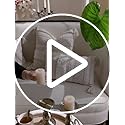 BlissBlush 14x36 Lumbar Pillow Cover for Bed, Rectangular Long Decorative Throw Pillowcase, Boho Accent Cushion with Tufted Pattern and Tassels, Cream Beige Neutral (Cover Only)