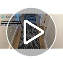 Lahome Moroccan Indoor Rugs for Entryway 2x3 Area Rug Non-Slip Backing Washable Inside Door Mats Low-Profile Throw Soft Rugs for Bathroom, Geometric Print Distressed Blue Rug for Kitchen Bedside Hana