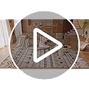 Area Rug Living Room Rugs 8x10 - Large Soft Boho Geometric Rug, Non-Slip Foldable Washable Rugs Non Shedding Morden Indoor Floor Carpet for Living Room Bedroom Office Dining Room(Brown Green,8'x10')