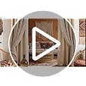 MYSKY HOME Beige Boho Curtains for Living Room 84 Inches Long Blackout Bohemian Curtains 2 Panels Beige Pom Pom Sheer Thermal Insulated Rustic Grommet Privacy Room Darkening Window Drapes 52" x 84"