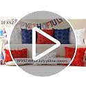 DFXSZ 4th of July Pillow Covers 18x18 inch Set of 2 4th of July Decor Blue Stars Decoration Soft Plush Faux Fur Jacquard Throw Pillows Independence Day Decorations for Bedroom Sofa Holiday PTK025A18