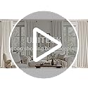 UHITECH Black Out Curtains 54 Inch Long Linen Blackout Curtains for Bedroom Short Cream Drapes for Living Room Thermal Insulated 2 Panels Set (52W x 54L)