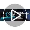 MASHI Digital Wall Clock, 16" Large Display Digital Clock with Remote Control, Auto-Dimming Wall Clock with Night Light, DST, Date Week,Temp for Living Room, Bedroom, Decor, for Elderly
