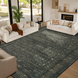 10x14 Washable Area Rug for Living Room, Extra Large,Vintage Boho