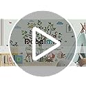 decalmile Large White Birch Tree Wall Decals Woodland Animals Bear Deer Rabbit Wall Stickers Living Room Baby Nursery Kids Room Wall Decor