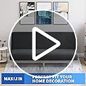 MAXIJIN Velvet Futon Cover Full Size Stretch Futon Mattress Cover Thick Soft Armless Sofa Bed Slipcover Plush Couch Furniture Protector with Elastic Bottom, Machine Washable (Gray)