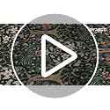 Joydeco Machine Washable Area Rugs 5x7, Boho Floral Rug for Bedroom Non Slip, Soft Forest Botanical Low-Pile Floor Indoor Throw Carpet for Living Dining Room Dorm Office, Black