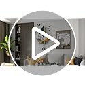 YISILE Modern Wall Clock Battery Operated 23 Inch Large Boat Design Pendulum Wall Clocks for Living Room Decor 3D Silent Clock Wall Decor Sticker Non Ticking for Bedroom Office Home Kitchen Decoration