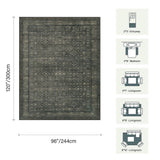 8x10 Area Rugs,Large Rugs for Living Room(Moss Green)
