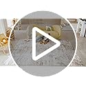 Area Rugs for Living Room: 5x7 Abstract Washable Rug Modern Neutral Large Soft Stain Resistant Non-Slip Backing Machine Table for Bedroom Dining Room Indoor Home Office Carpet - Gold Brown