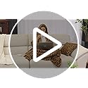 GALMAXS7 Cheetah Throw Blanket, Double-Sided Plush Fluffy - Luxury Faux Fur Leopard Print Blanket, Soft and Cozy Room Decor (50x60 Inches, Brown)