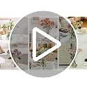 Gute Glass Vases for Decor, Modern Decorative Flower Vase Centerpieces Table Home Indoor Desk Decor Living Room, Kitchen, Office Wedding or Housewarming Gifts (Clear)