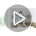 NIKKY HOME 10" x 12" Rustic Decorative Metal Oval Wall Mounted Small Victorian Mirror for Home Decor Decoration, Black