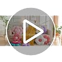 Pink Flower Pillow，Flower Shaped Throw Pillow 15.7In Daisy Pillow Cushion Cute Flower Seating Cushion Home Decorative Pillows for Sofa Couch Bed