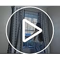 Colorbirtd 100% Blackout Boho Curtains Heat Sun Blocking for Bedroom Living Room 84 Inches Thermal Curtains for Summer Heat Sun Blocking Black and White Western Southwest Black Out Drapes Sliding Door