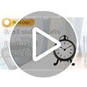 BESTIME AM-07 Black Metal Desk Clock.Small and Exquisite,Easy Read White Dial Black Numerals,Indoor,Elegant,Classy Style,Office,Living,Kitchen,Bedroom,Children's Room.