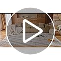 8x10 Area Rugs Washable Rug: Anti-Skid Abstract Modern Living Room Rug Soft Thin Carpets Indoor Floor Non-Shedding Carpet for Bedroom Dining Farmhouse Nursery Home Office (White Gray, 8'x10')