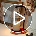 Candle Warmer Lamp – Dimmable Candle Lamp with Timer, Adjustable Height for Jar Candles (Oak)
