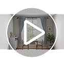 Black Double Curtain Rod 38 to 92 Inches, Blackout Wrap Around Curtain Rod for Windows, 6/8 Inch Room Darkening Telescoping Double Drapery Rod, Easy Install for Rentals & Apartments