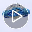 Old World Christmas Blue Crab Glass Blown Ornament for Christmas Tree, Handcrafted Holiday Decoration, Sea Collection