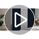 CUCRAF Black Blackout Curtains 84 inch Length 2 Panels Set, Room Darkening Drapes for Living Room Bedroom, Thermal Insulated Light Blocking Grommet Window Curtain (W52 x L84 Inch)