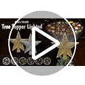 Tsorode Christmas Tree Topper Lighted,Star Tree Topper with Projector Built-in LED Rotating Lights with 6 Projection Modes,3D Glitter Dynamic Projection Christmas Decorations (Silver)