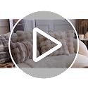 MADIZZ Pack of 2 Thick Plush Faux Wool Throw Pillow Covers Soft Boho Throw Pillows Luxurious Cushion Covers for Couch Sofa Bedroom Living Room Home Decor 18x18 Inch Cream