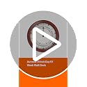 Day of The Week Clock 14Inch Retirement Wall Clock with Wood Frame Day Wall Clock for Men Women (Dark Reddish Brown)