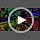 ARTCREATOR Black Light Art Halloween Wall Decor Trippy Blacklight Horror Face Tapestry, UV Reactive Tapestries Glow in The Dark Party Tapestry for Bedroom, Living Room (29" x 37")