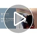 Tokblind Motorized Roller Shade with Remote Control, Blackout Electric Shade for Windows Compatible with Alexa Google via Hub, Rechargeable Smart Window Blind for Home Office (Pure White)