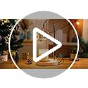 Candle Warmer Lamp Adjustable Timer - Electric Flower Glass Candles Warmers Adjustable Height Dimmable Vintage Base Modern Wax Candles Top Warmers for Small Jar Scented Wax Melts