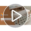 Genina Waterproof Dining Room Bench Covers, Stretch Jacquard Bench Seat Protector Cover, Rectangular Bench Cover for bedrooms, Living Rooms, Kitchens, Removable, Washable (Beige)