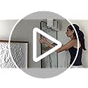 KOCUUY 30x36 Inch Rectangle Bathroom Mirror with Black Metal Frame,Modern Design of Wall Mounted Upgraded Shatterproof Glass, Rounded Corners for Bedroom, Living Room, Entryway