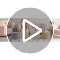 Hansleep Round Stuffed Pouf Ottoman 17 x 14, Foam Filled Faux Fur Ottoman Foot Rest for Chair with Washable Cover, Foot Stools Under Desk for Living Room & Bedroom, Beige