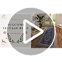 Rugcomf Runner Rug Washable Kitchen Runner 2'6''x8' Runner Rug for Entryway Indoor Floral Non-Slip Soft Carpet Runner for Hallways, Kitchen, Laundry, Bedroom, Bathroom(Blue)