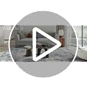 Abstract 9x12 Area Rug: Machine Washable Non Slip Ultra Thin Low-Pile Carpet, Soft Stain Resistant for Living Dining Room Bedroom, Kid Pet Friendly, Robot Vacuum Compatible - Grey Blue