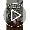 Original Bubble Candle Dish Small by Alice Lane – Smoky Glass Decorative Candle Holder for Home Decor, Small Candles & Diffusers