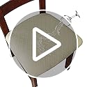 Genina Waterproof Seat Covers for Dining Room Chairs Covers Dining Chair Cover Kitchen Chair Covers (Khaki, 4 Pcs)
