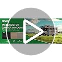 RV Blinds for Camper Windows, Camper Replacement Blinds, Privacy Protection, RV Window Shades for RV, Camper, Travel Trailer, Black (32" W x 24" L)
