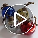 Set of 4 Red Mercury Glass Ornaments (3.15" Antique Embossed Ball) Perfect for Christmas Tree, Hanging Holiday Decoration, Gifts & Home Decor