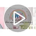 wondever Rocket Astronaut Wall Stickers Universe Space Planet Outer Space Peel and Stick Wall Art Decals for Baby Nursery Kids Bedroom Playroom