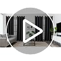 Anytime 100% Blackout Curtain 2 Panels Set,Thermal Insulated Window Drapes for Bedroom,Full Shading Panels (Greyish White,37W x 63L)