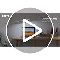 Lepro Small Desk Lamp with Clamp, LED Reading Lamps with 450LM, 3 Color Modes 10 Brightness, Dimmable USB Clip on Desk Light with Gooseneck Swing Arm for Nail, Home Office and Dorm (White)