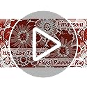 Findosom Hallway Runner Rug 2x8, Non Slip High-Low Textured Floral Washable Runner Rug with Rubber Backing, Boho Carpet Runner for Kitchen, Entryway, Bedroom, Laundry, Black & Beige