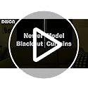 DWCN Black Blackout Curtains for Bedroom Sewn with Tiebacks - Thermal Insulated Light Blocking Grommet Window Curtains for Living Room, 42 x 63 inch Length, Set of 2 Drape Panels