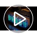 Imitation Nixie Tube Clock RGB Creative Clock with 16 Million Colors and Customizable Modes, 12/24H,Retro Gift, Office Decor, Cool Desktop Clocks
